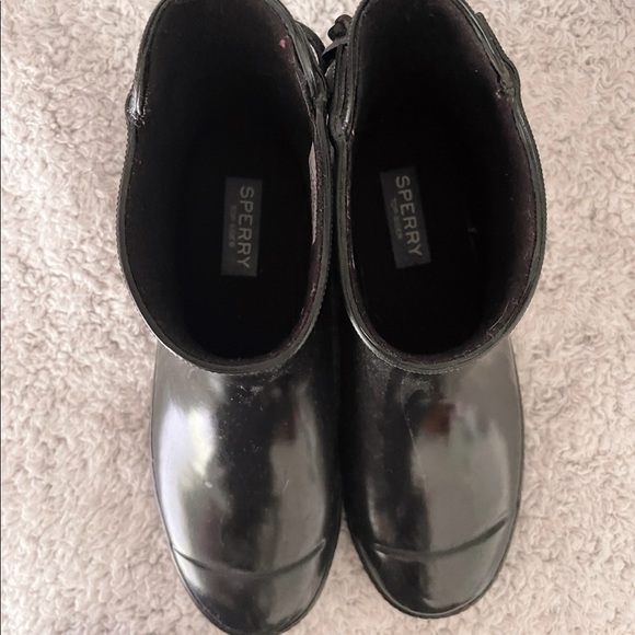 Black Sperry Rain Boots! - Picture 3 of 5